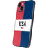 American Flag Color Block iPhone 14 Plus Skin